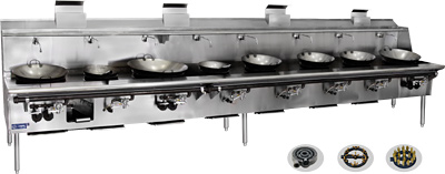 [ CHINESE STOVE,NY S/S,8 BURNERS ]