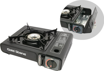 [ PORTABLE BUTANE STOVE, 1-BURNE ]