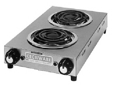 [ HOT PLATE, ELECTRIC, 2-BURNER  ]