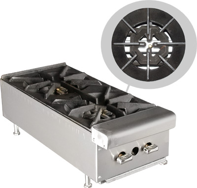 [ HOT PLATE, GAS, 2-BURNER, 48,0 ]