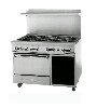 [ RANGE, 48"W, 8 BURNERS W/OVEN ]