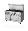 [ RANGE, 56"W, 10 BURNERS W/2 OVENS ]