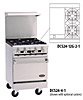 [ RANGE, 24"W, 2 BURNERS, W/OVEN & GRIDDLE ]