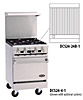 [ RANGE, 24"W, 4 BURNERS, W/OVEN & BROILER ]