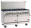 [ RANGE, 60"W, 10 BURNERS, W/2 OVENS ]