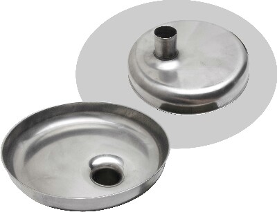 [ MEAT PAN, S/S, ROUND, 12