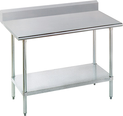 [ WORK TABLE, W/BACK SPLASH, 30