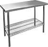 [ WORK TABLE, WIRE UNDERSHELF, 24" X 48" ]