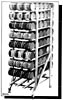 [ CAN STORAGE RACK, ALUM, 71"X22-1/4"X35" ]