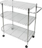 [ PUSH CART, W/3 TIERS WIRE SHELVES, OVAL ]