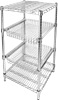 [ WIRE SHELVING, CHROME, 4 TIERS ]