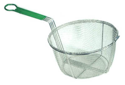 [ FRY BASKET, ROUND, S/S, 9-3/4