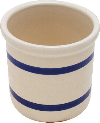 [ EARTHEN CROCK, 2 QT. HIGH JAR  ]