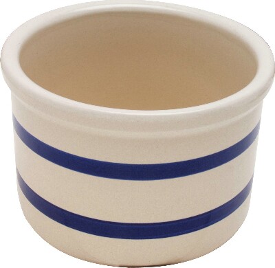 [ EARTHEN CROCK, 1 QT. LOW JAR - ]