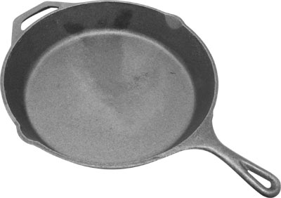 [ FRY PAN, CAST IRON,  12
