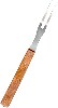 [ COOKING FORK,S/S,W/WOOD HDLE,L/D,13"L ]