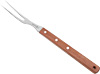 [ COOKING FORK,S/S,W/WOOD HDLE,L/D,14"L ]