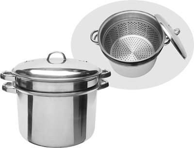 [ POT STEAMER, S/S, 10.5