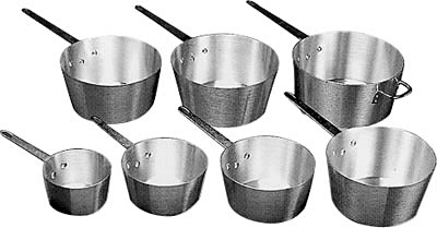 [ SAUCE PAN, TAPERED SIDE, REG., ]