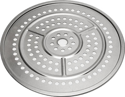 [ STEAMER PLATE, S/S, 10-1/4