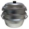 [ STEAMER SET, W/WATER PAN, ALUM, 14" ]