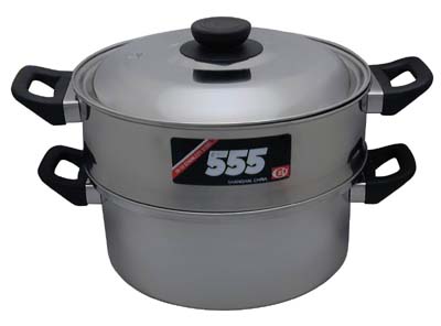 [ STEAMER SET, W/WATER PAN, S/S, ]