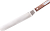 [ SPATULA, S/S, W/WOOD HANDLE, OFFSET,  8" ]