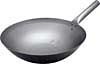 [ WOK, BLACK STEEL, 14", 1-HANDLE(WELDED) ]