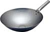 [ WOK, STEEL, 14", 1-HANDLE (RIVETED) ]