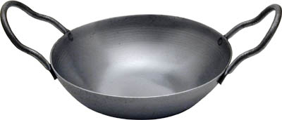 [ WOK,FLAT BTM,STEEL, 5