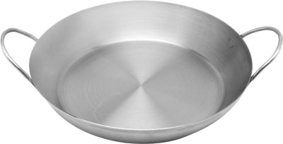 [ WOK,FLAT BTM,S/S, 8