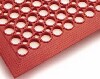 [ RUBBER  MAT,  3' X 5' X 1/2" , RED ]