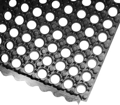 [ RUBBER  MAT, 3' X 3' X 1/2