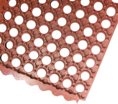 [ RUBBER  MAT, 3' X 3' X 1/2