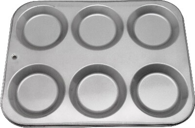 [ MUFFIN PAN, NON-STICK,  6 CUPS ]
