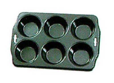 [ MUFFIN PAN, NON-STICK,  6 CUPS ]