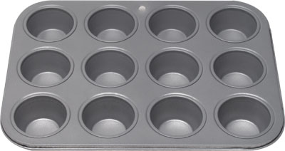 [ MUFFIN PAN, NON-STICK, 12 MINI ]