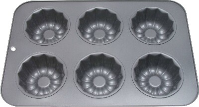 [ MINI FLUTED TUBE PAN, 6 CUPS - ]