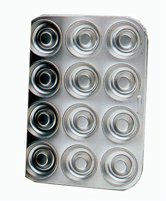 [ TIN SHORTCAKE PAN, 12PCS 2-3/4 ]