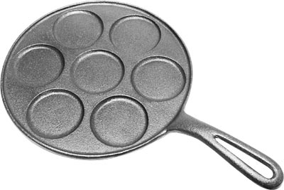 [ PANCAKE PAN, CAST IRON, 7 SHAL ]