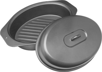 [ ROAST PAN, OVAL, W/COVER, NON  ]