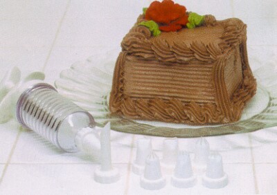 DECORATING TUBE SET,  8 TUBES & SYRINGE KUPBCTS001