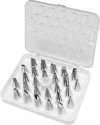 [ DECORATING TUBE SET, 26 TUBES  ]