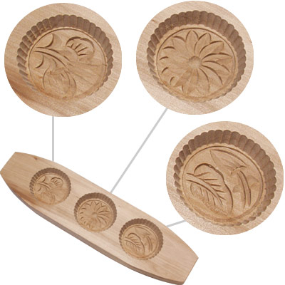 [ WOOD MOLD FOR 3 CAKES - KUPBMW ]