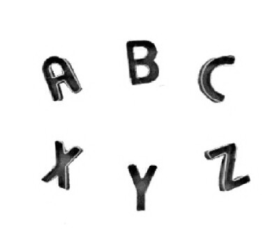 [ COOKIE CUTTER SET, ALPHABET, 2 ]