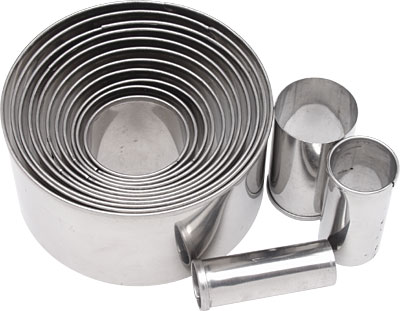 [ COOKIE CUTTER SET, ROUND, 14 P ]