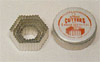 [ COOKIE CUTTER SET, HEXAGON FLUTED, 5 PCS ]