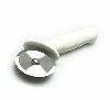[ PIZZA CUTTER, PLASTIC WHT HDL, 2.5"BLADE ]