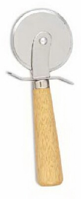 [ PIZZA CUTTER, WOOD HANDLE, 2-1 ]
