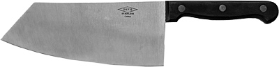 [ CLEAVER (SS) (BLACK WOOD HANDL ]